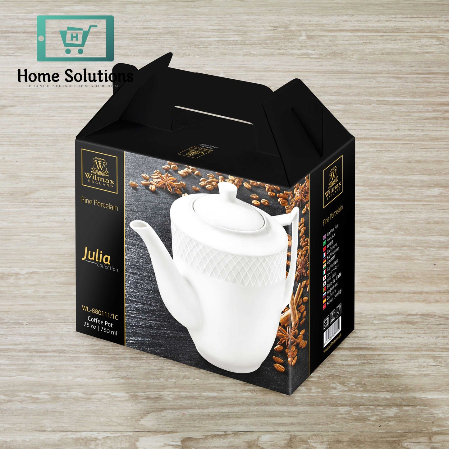 Wilmax England JULIA Large Porcelain Coffee Cup – 750 ml White