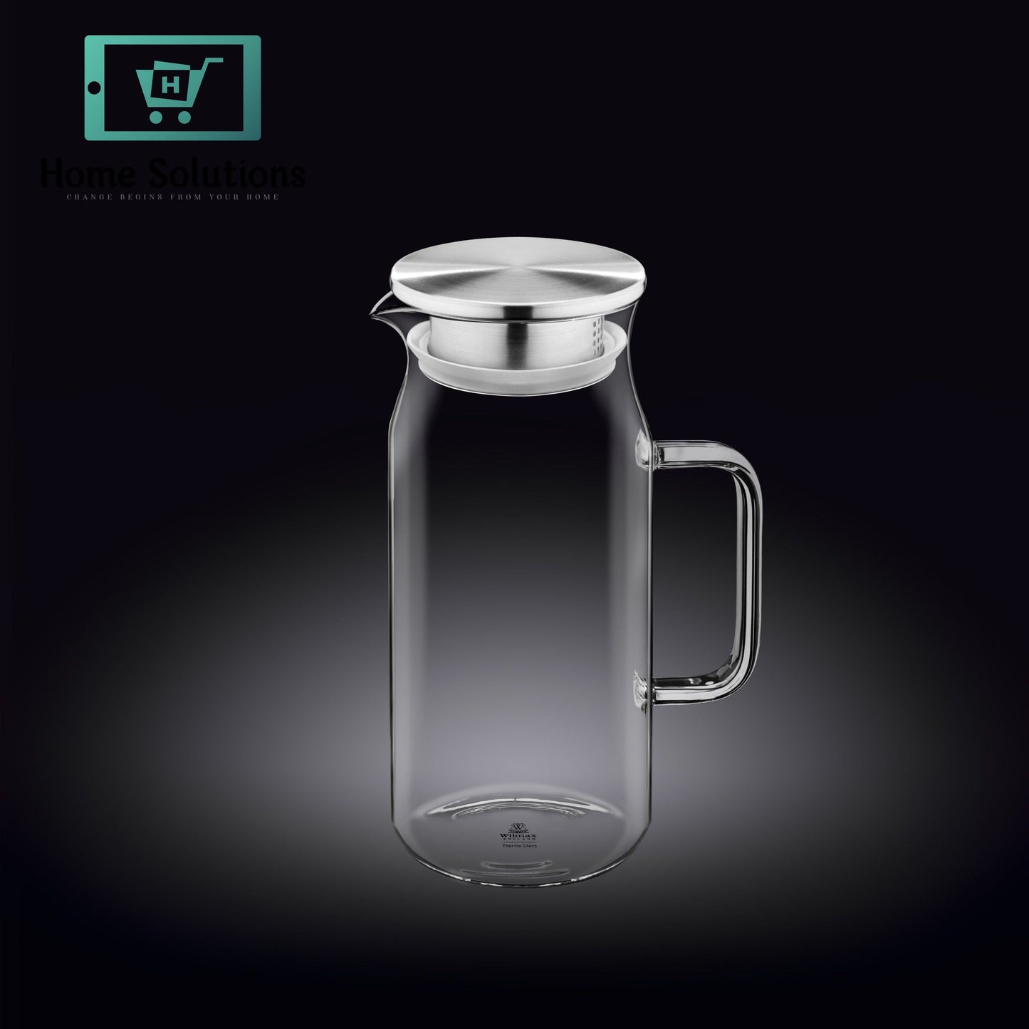 Wilmax Double Wall Thermo Glass Jug – 1000 ml