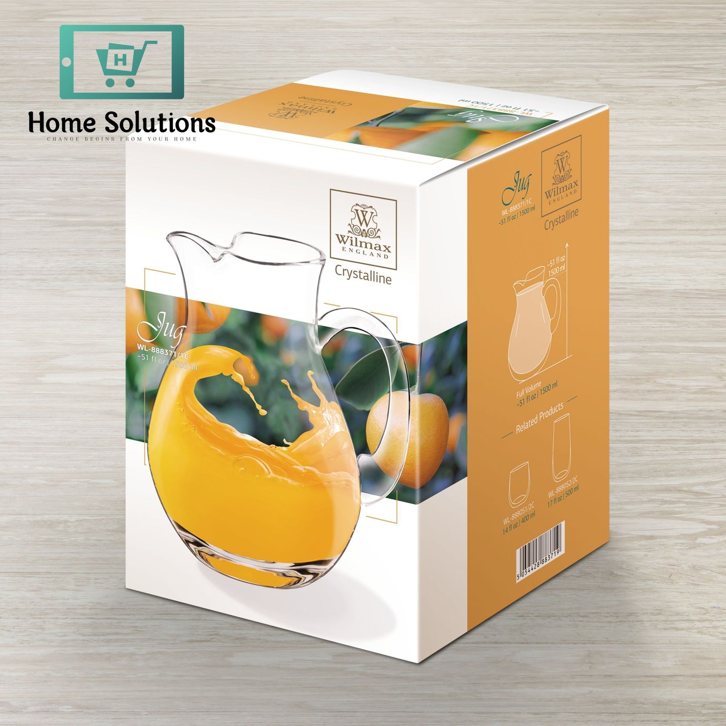 Wilmax Glass Jug – 1500 ml | 50 fl oz