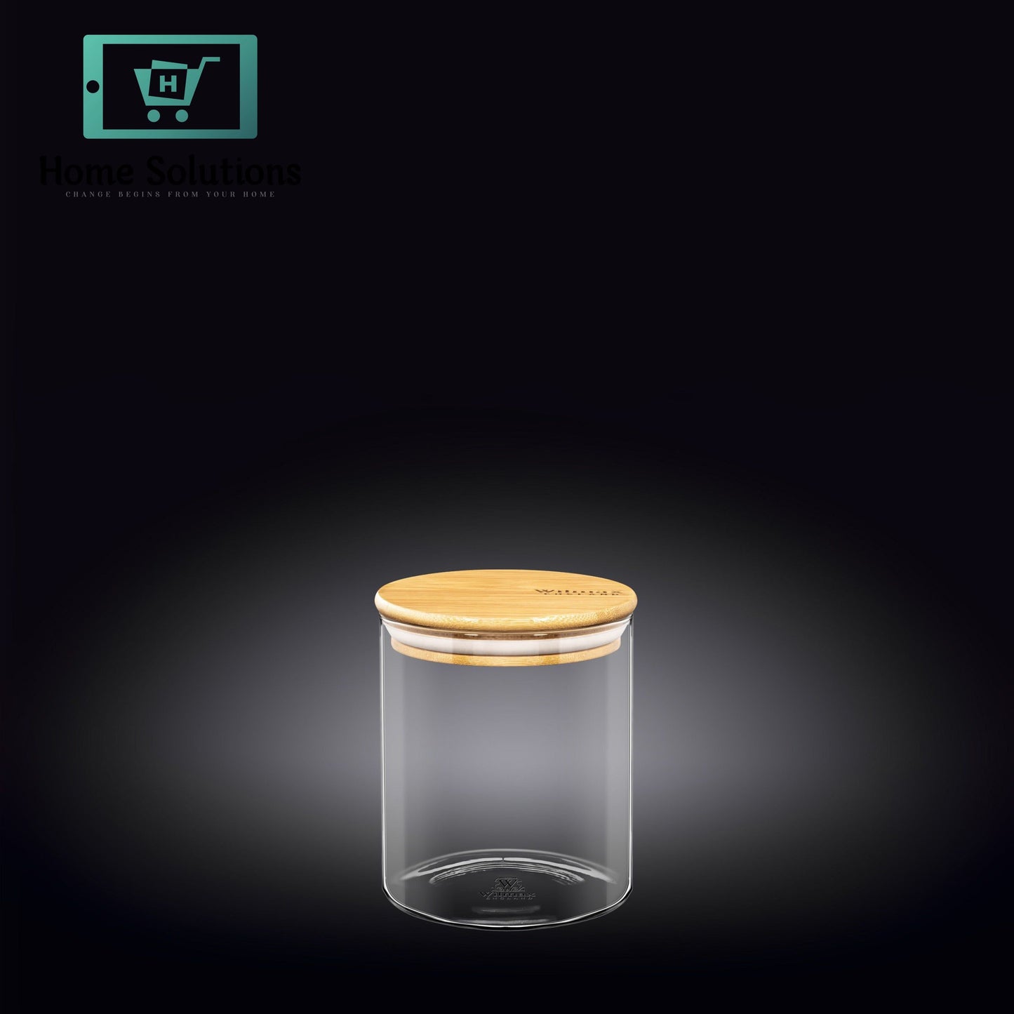 Wilmax Glass Storage Jar with Lid – 4×5 Inch