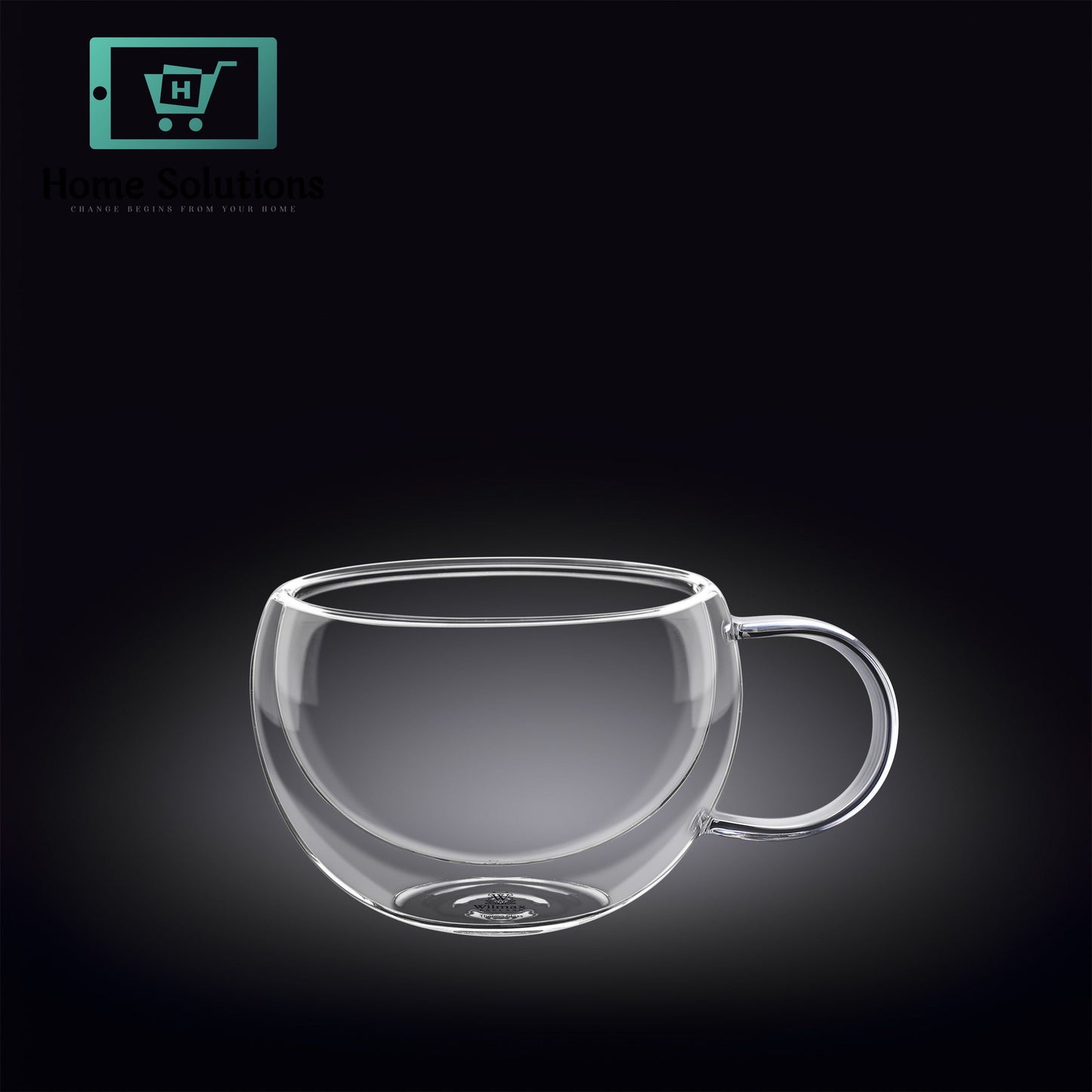 Wilmax Double Wall Thermo Glass Cup | 250 ml - Single Piece