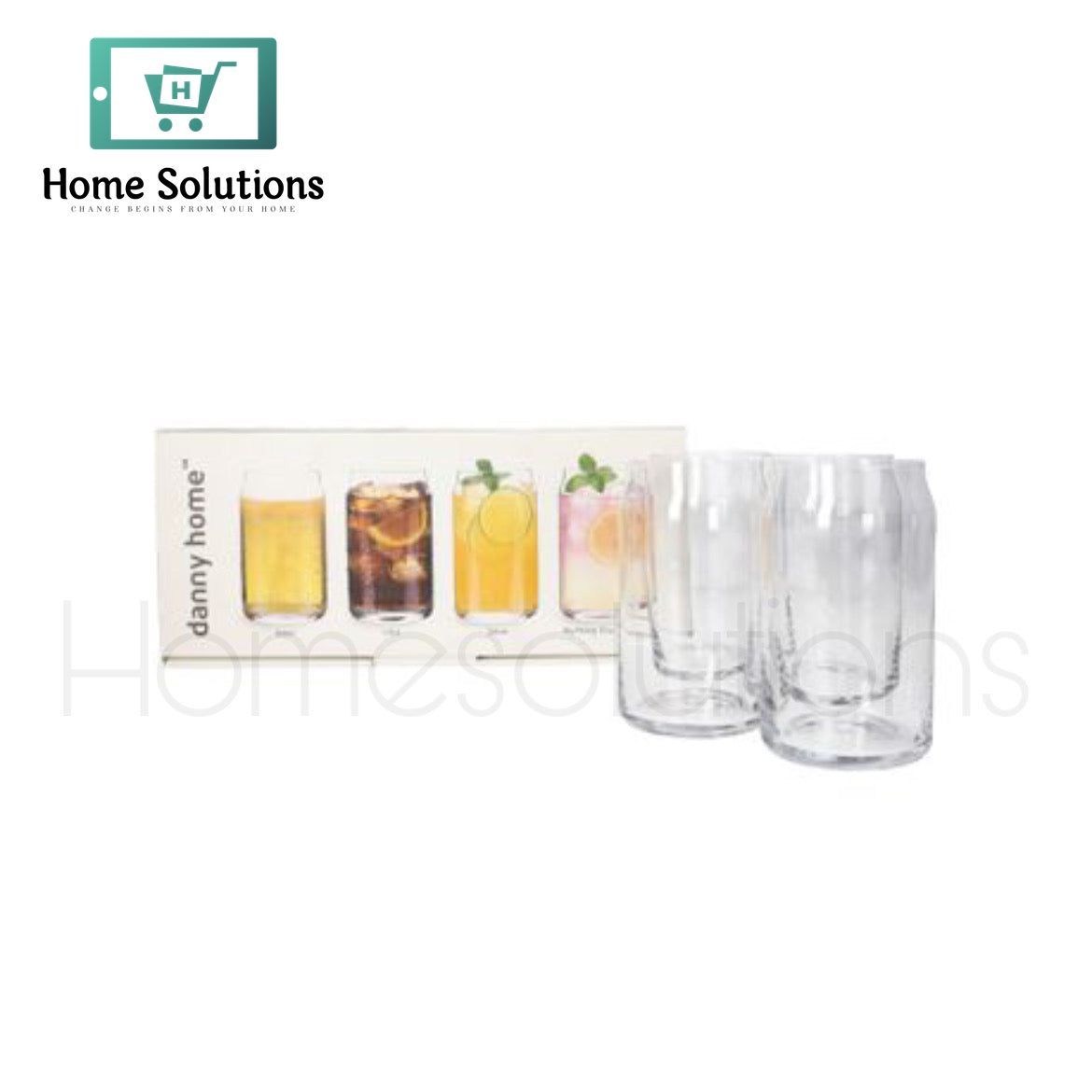 Danny Home Iced Tea Glass Set of 4 Pieces