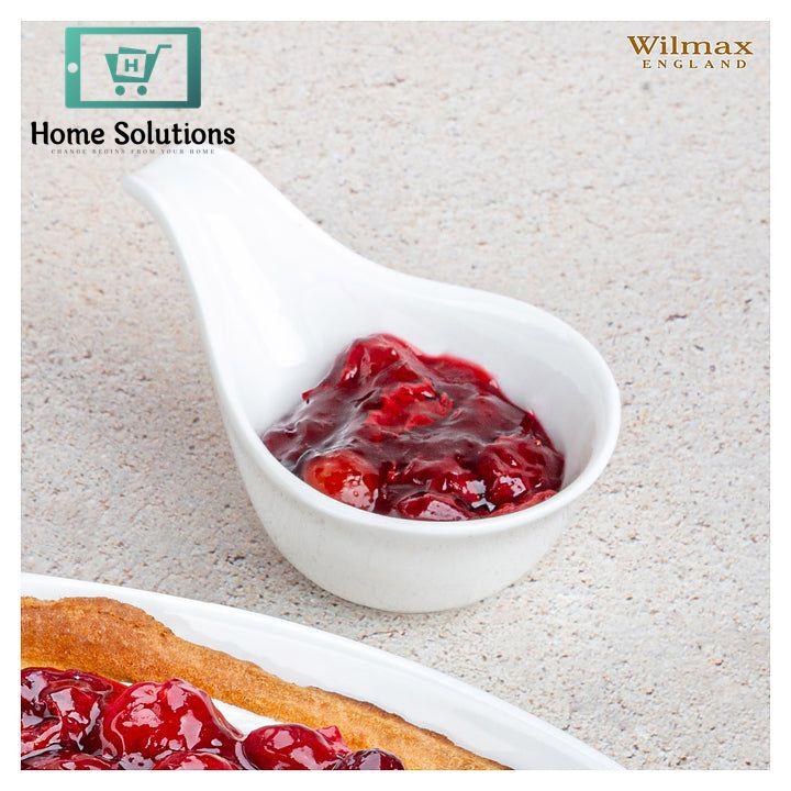 Wilmax England Fine Porcelain Set of 6 Snack Dishes 5" | Small White Serving Bowls