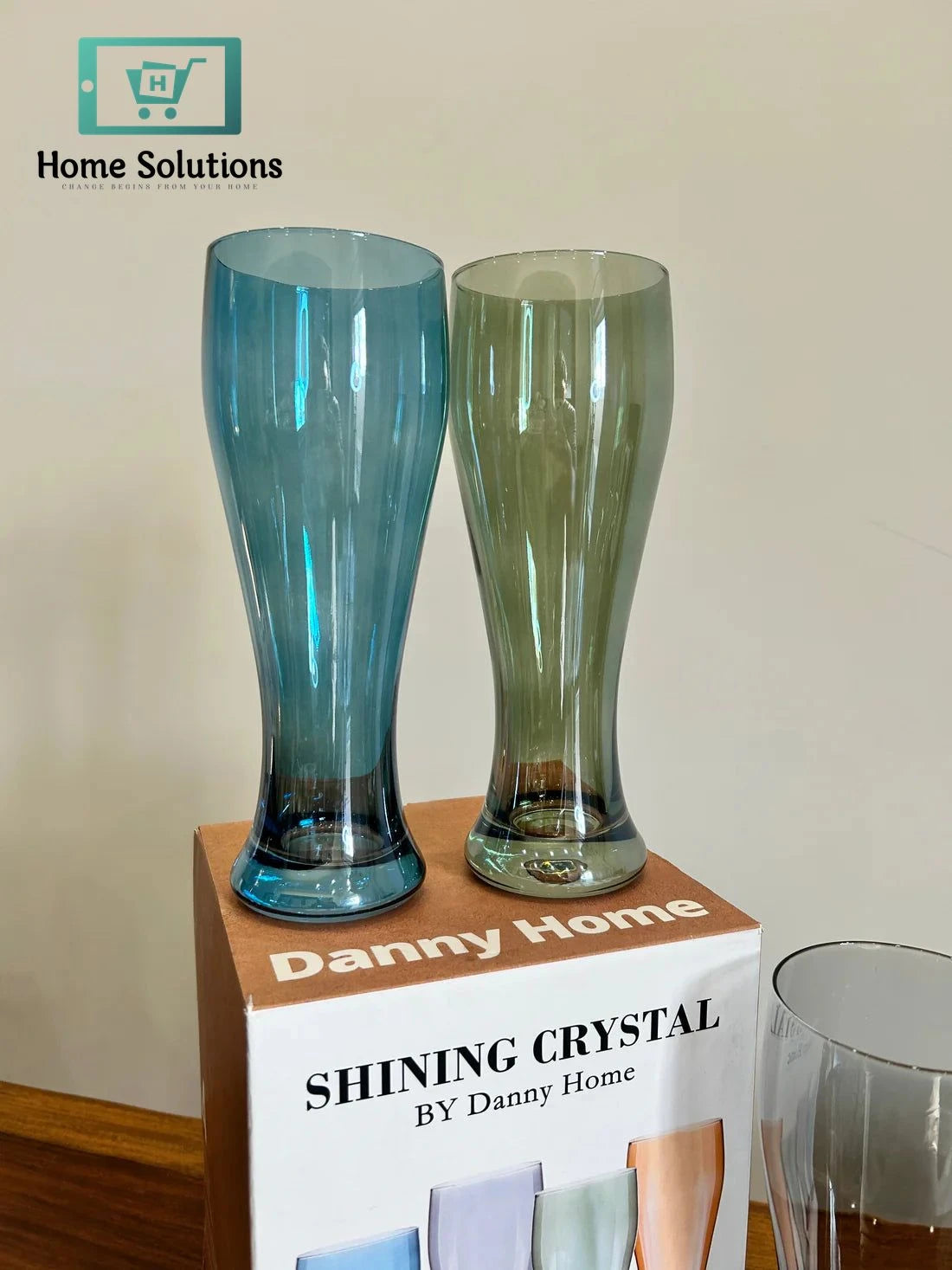 Danny Home Luxe Multicolour Tumbler Glass Set 4Pcs (430ml)