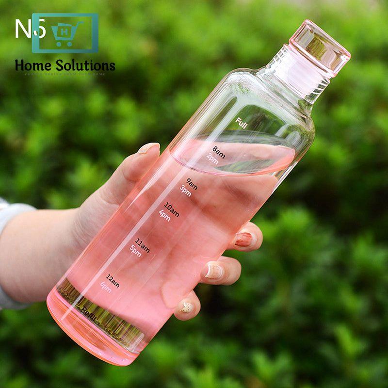 Colored Glass Water Bottle – Durable & Stylish Hydration 550ml - 1000ml