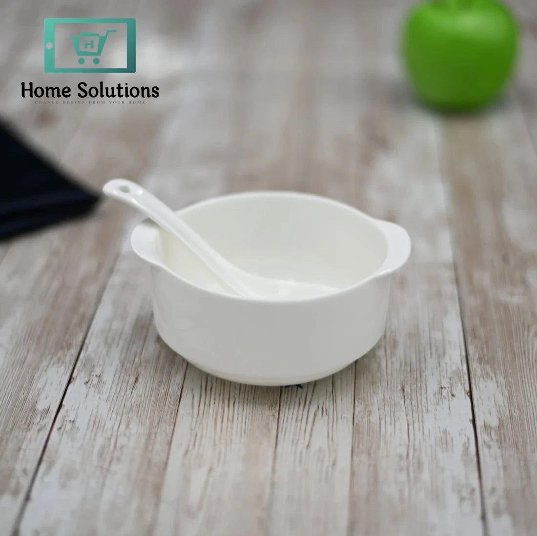 Wilmax England Fine Porcelain Soup Cup – 330 ml, 11 cm Diameter