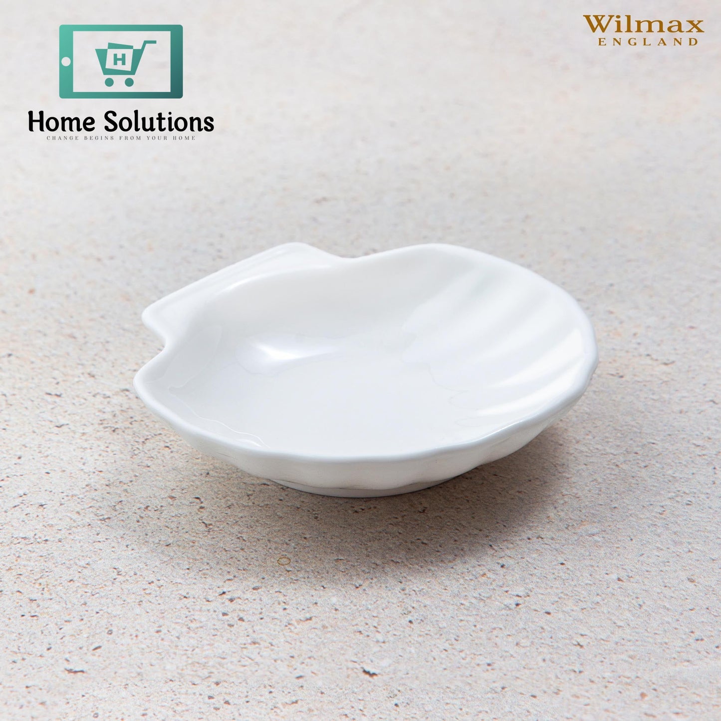 Wilmax England Fine Porcelain Shell Dishes – 6", 8" & 10" Sizes