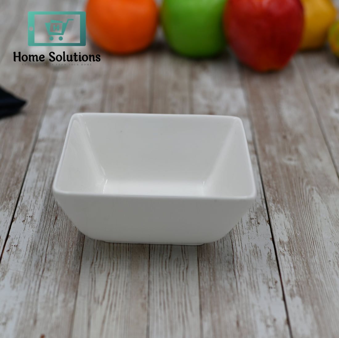 Wilmax England Fine Porcelain Square Dish | 330 ml Serving Bowl