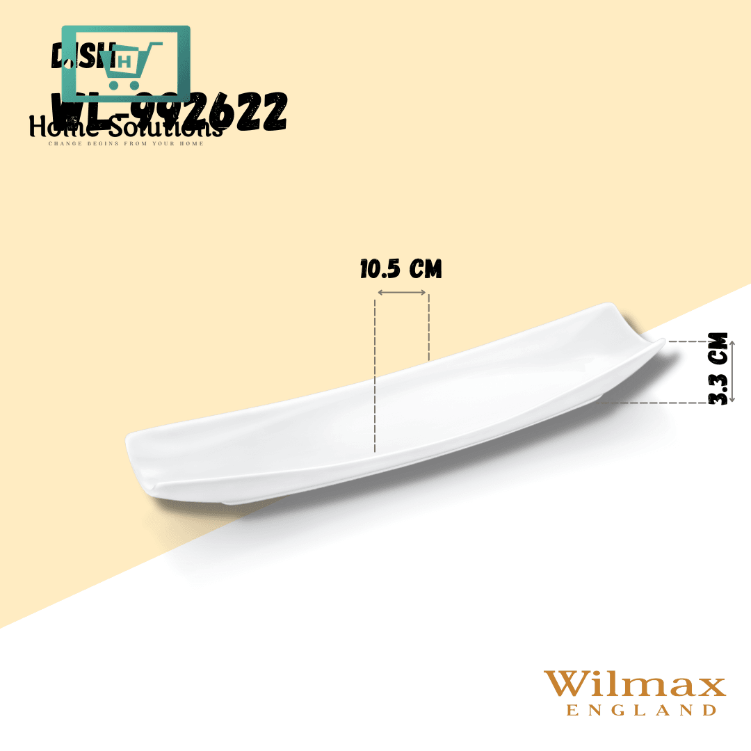 Wilmax England Fine Porcelain 12 x 4 Inch Long Serving Dish