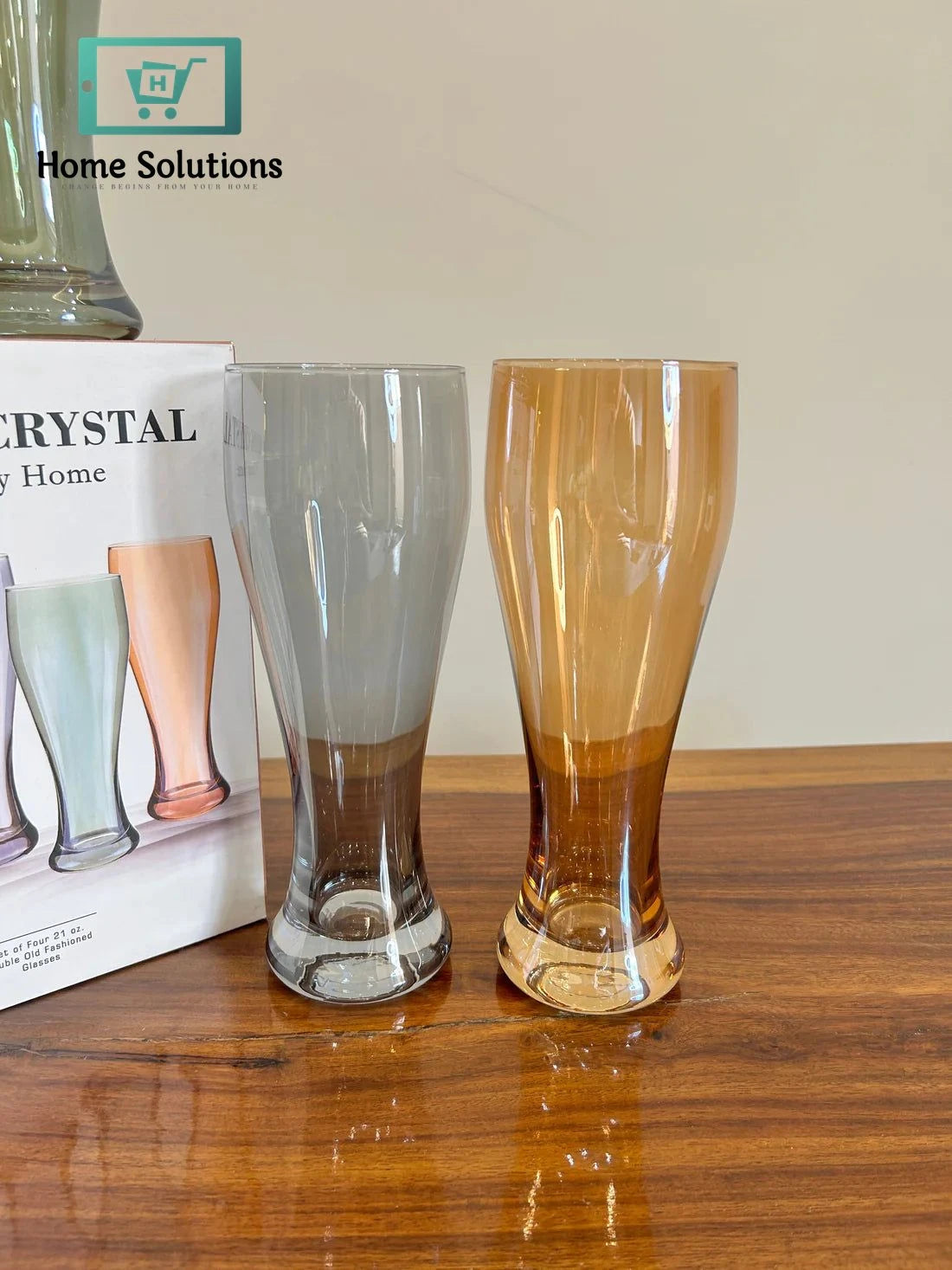 Danny Home Luxe Multicolour Tumbler Glass Set 4Pcs (430ml)
