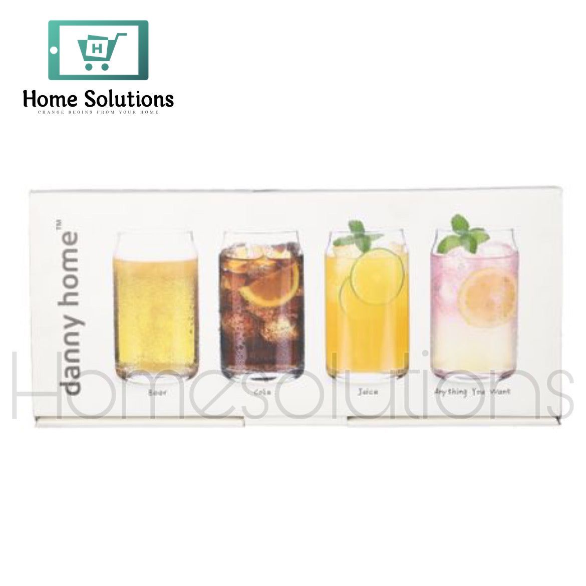 Danny Home Iced Tea Glass Set of 4 Pieces