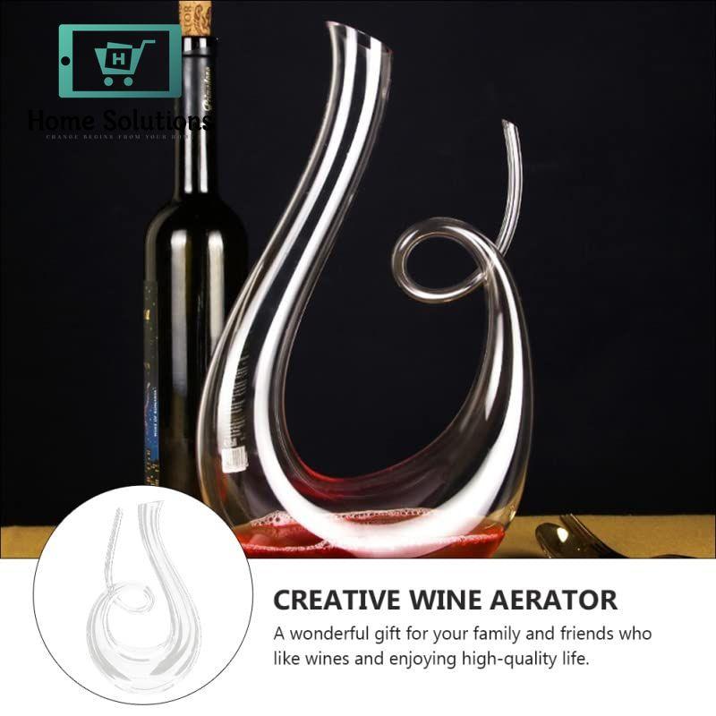 Snuggie Swan Handmade Lead Free Crystal Decanter Carafe - 1500ml