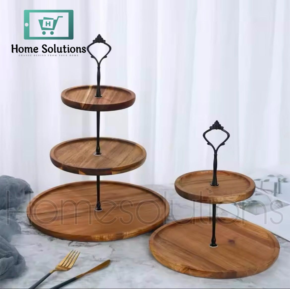 Bamboo Made Serving Stand