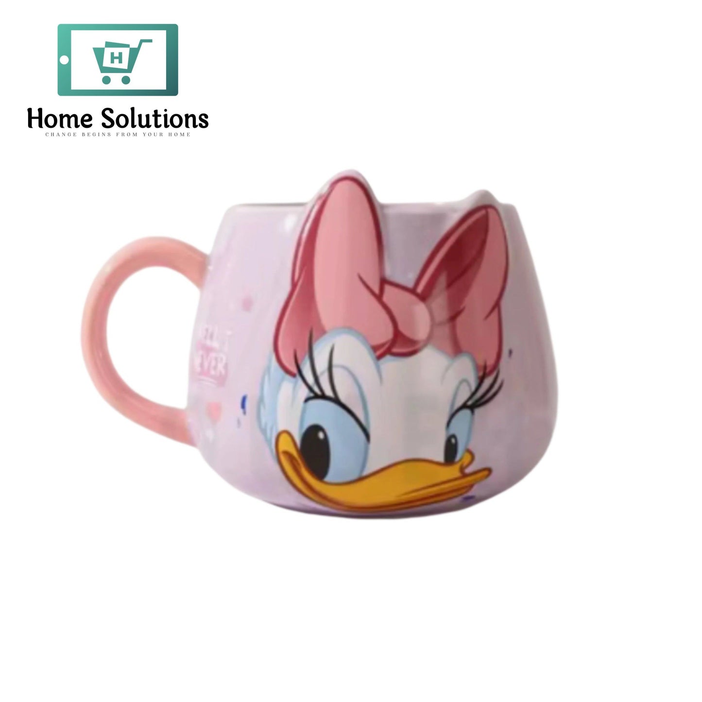 DISNEY Mickey & Friends Porcelain Embossed Coffee Mug – 450ml - Daisy Duck