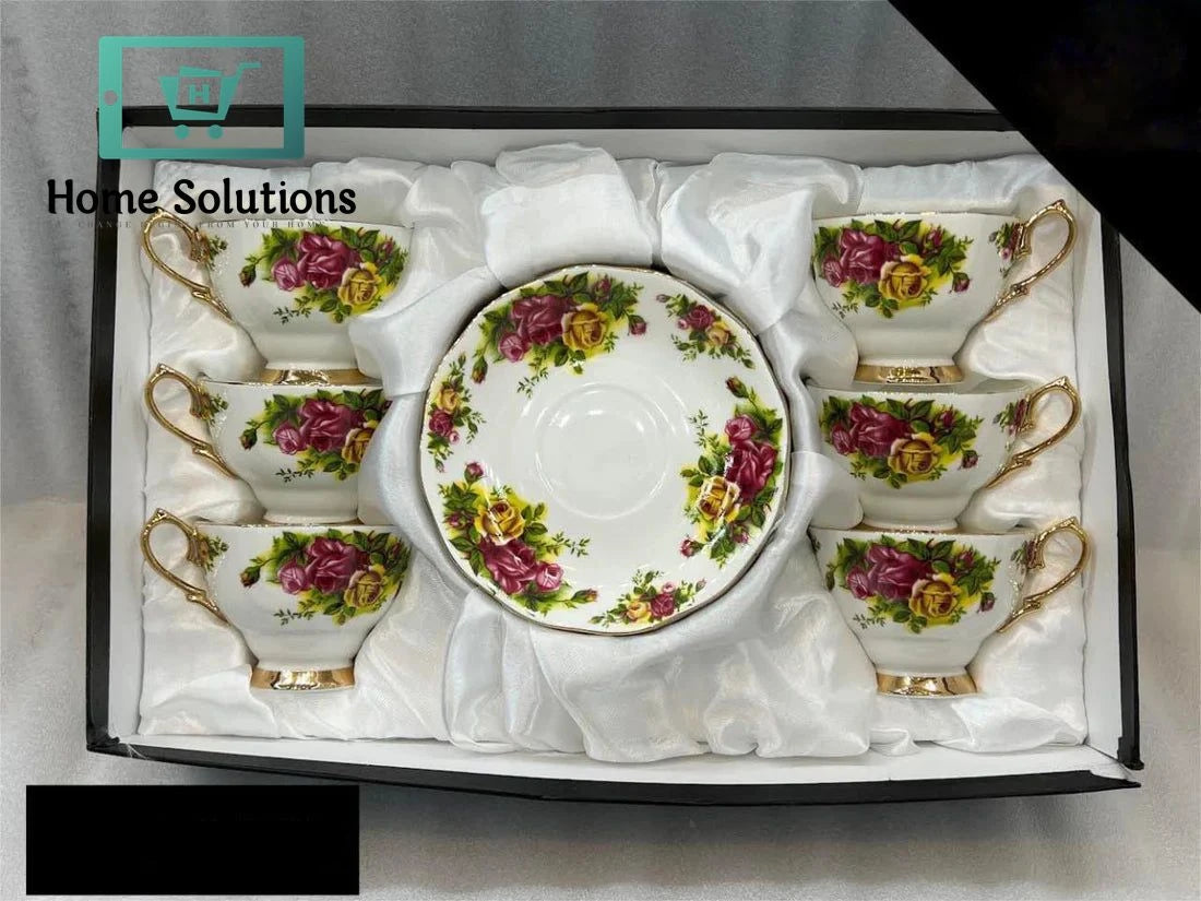 Royal Albart Tea Cup & Saucer Set 12 Pcs