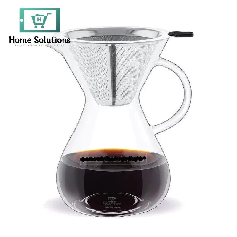 Wilmax England Coffee Decanter With Filter - 24oz