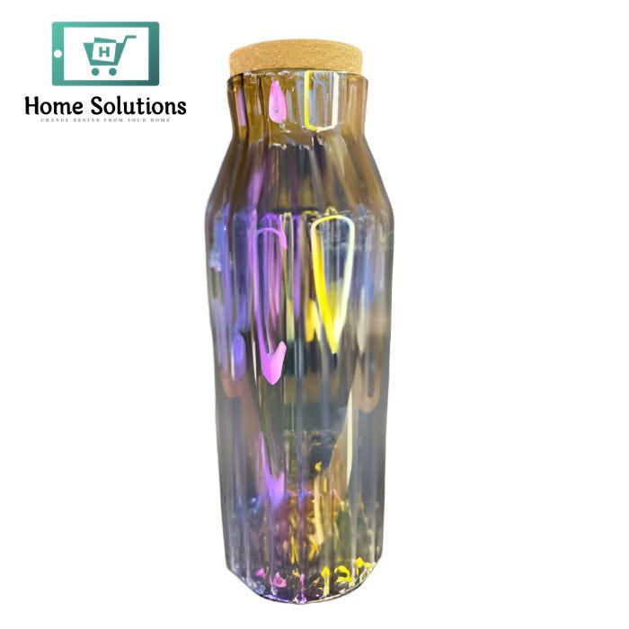 Cork Lid Glass Lining Bottle - 1000ml
