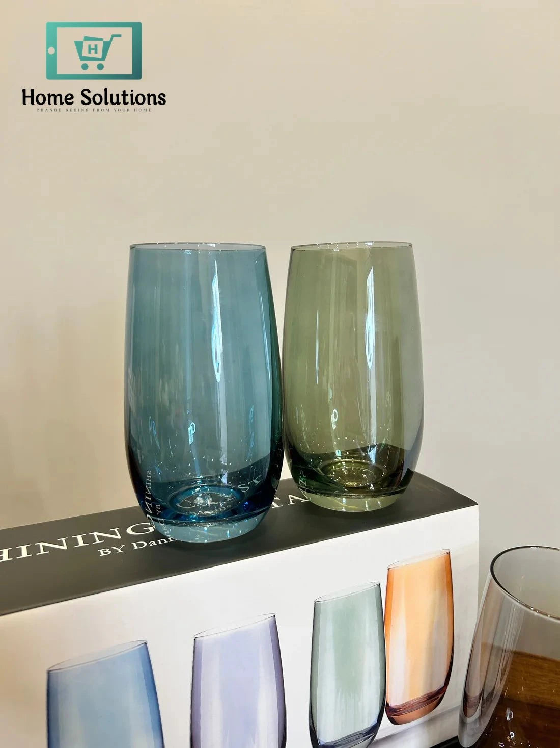 Danny Home Elite Multicolour Glass Set 4Pcs (410ml)