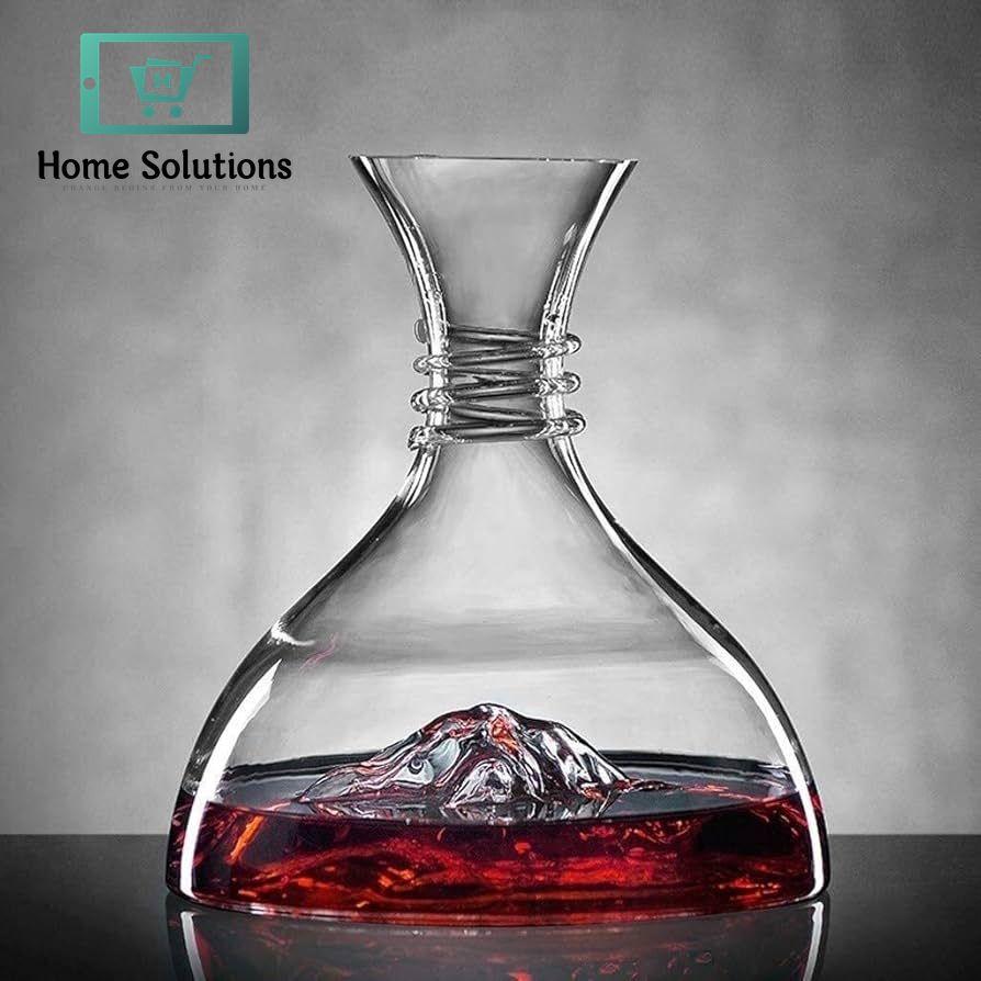 Lead Free Crystal Handmade Iceberg Beverage Decanter Carafe - 2000ml