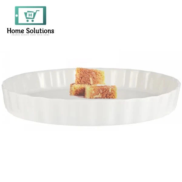 Symphony Quiche Platter – 27 cm Round Ceramic Serving Dish