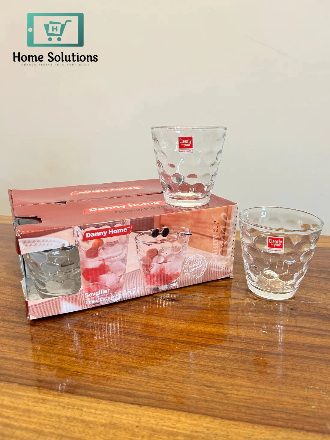 Danny Home Sevgilier Crystal Glass Set 6Pcs (270ml)