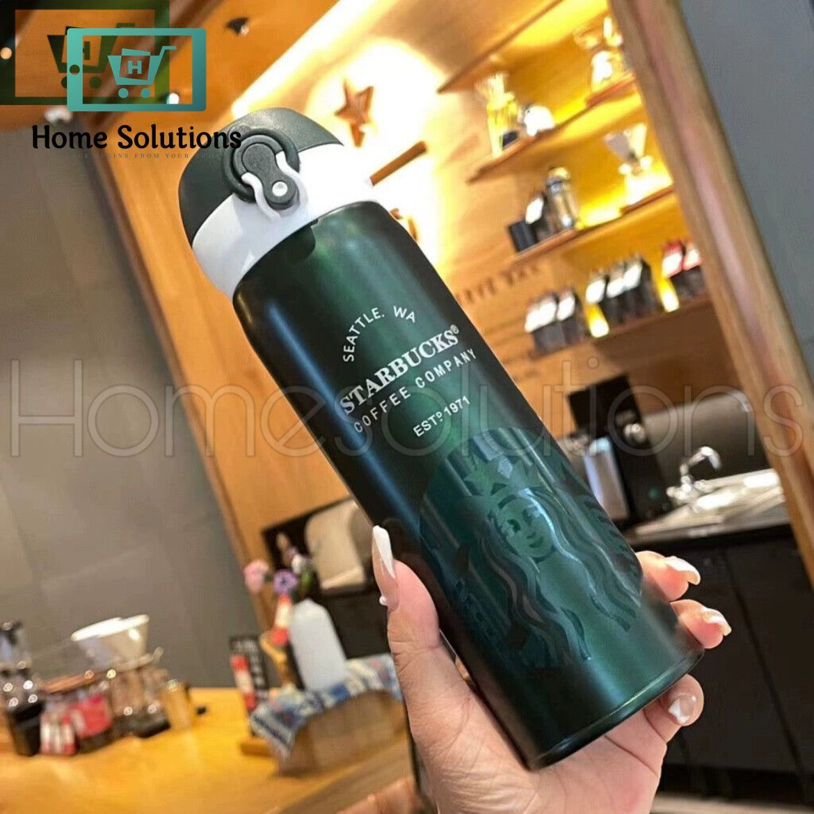 Starbucks Stainless Steel Insulated Tumbler - 420ml - Green
