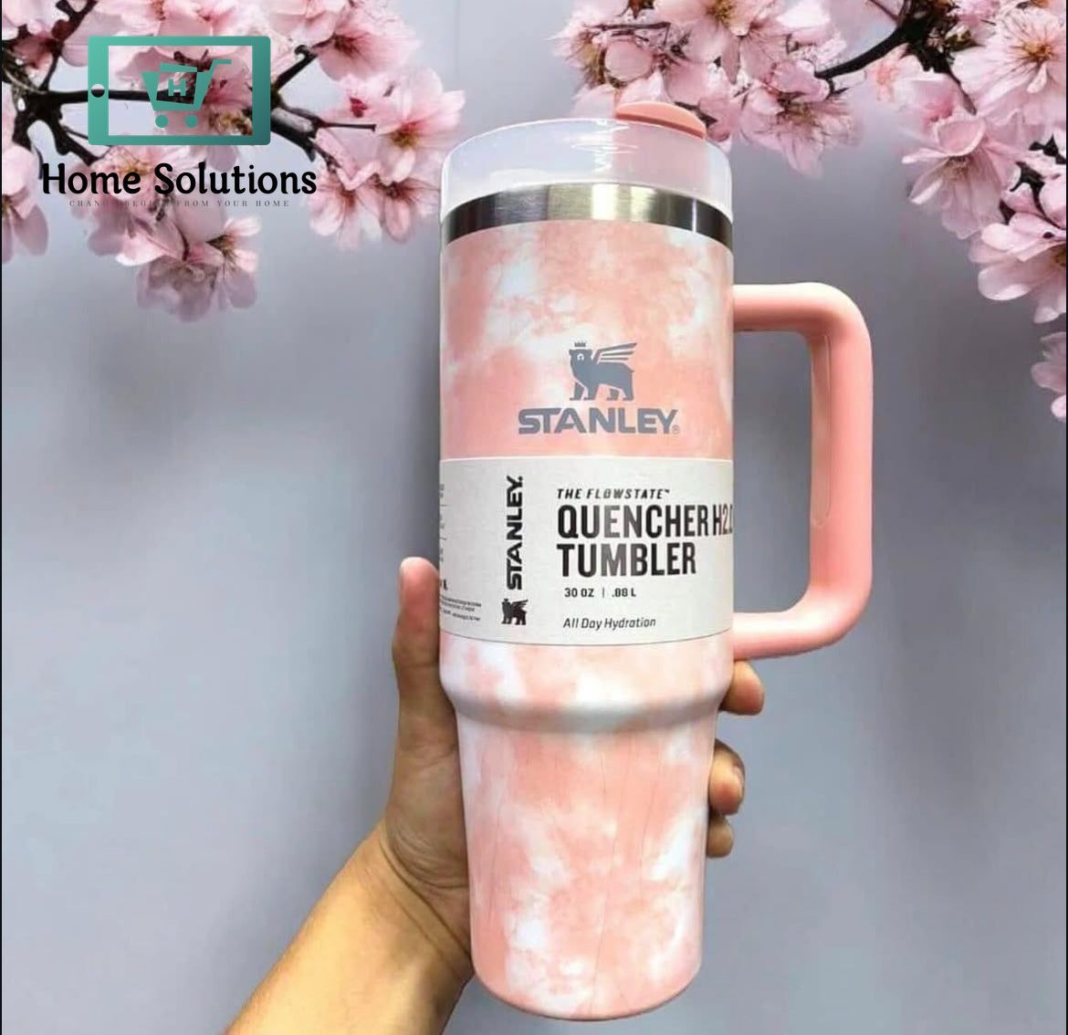 Stanley The Quencher H2.0 FlowState™ Tumbler | 40 OZ | Tie Die Pink