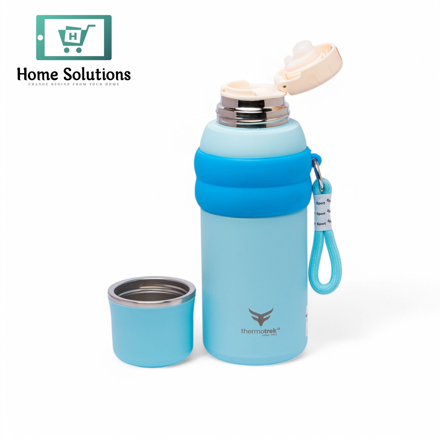 Stainless Steel Insulated Water Bottle with Screw-On Cap - 27 oz (800ml), Blue