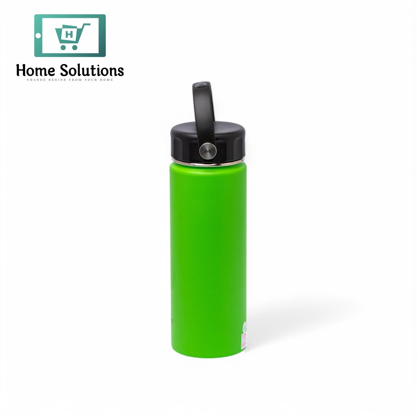Stainless Steel Insulated Water Bottle with Screw-On Cap - 20 oz (590ml), Green