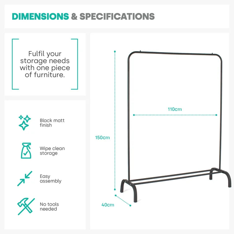 Heavy Duty Boutique Style Garment Hanging Stand