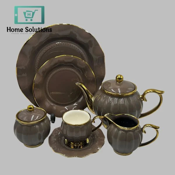 Premium 24-Piece Colorful Tea Set – Elegance for Every Occasion