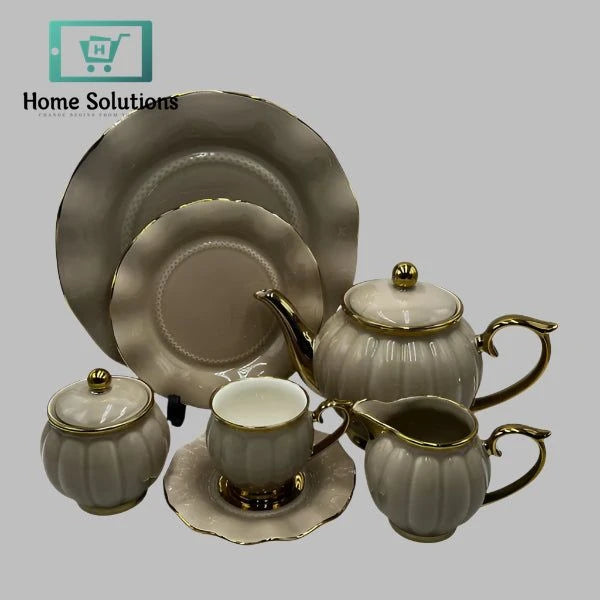 Premium 24-Piece Colorful Tea Set – Elegance for Every Occasion