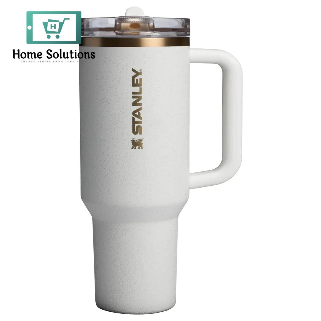 The Quescher Protour Flip Straw Tumbler | 40 OZ Cream Moon