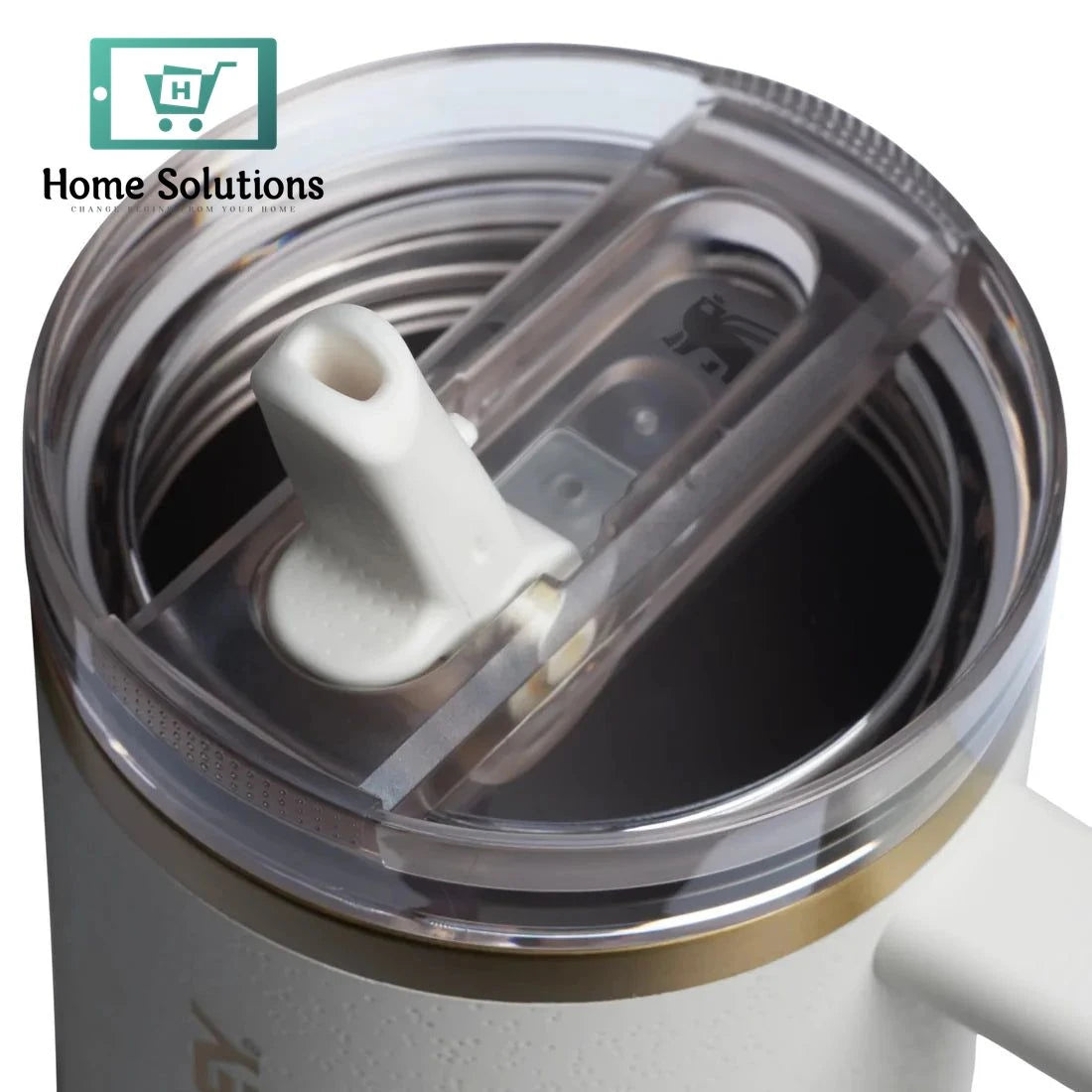 The Quescher Protour Flip Straw Tumbler | 40 OZ Cream Moon