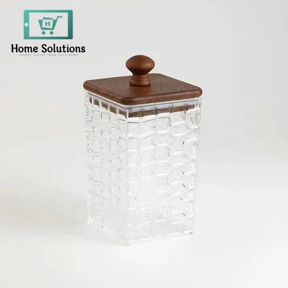 Airtight Acrylic Storage Jars – Transparent Food Containers with Sealed Lids