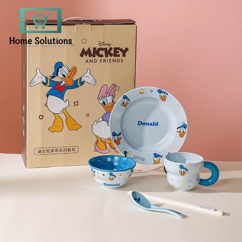 DISNEY Mickey & Friends Dinnerware Meal Set - 6 Pieces - Donald Duck
