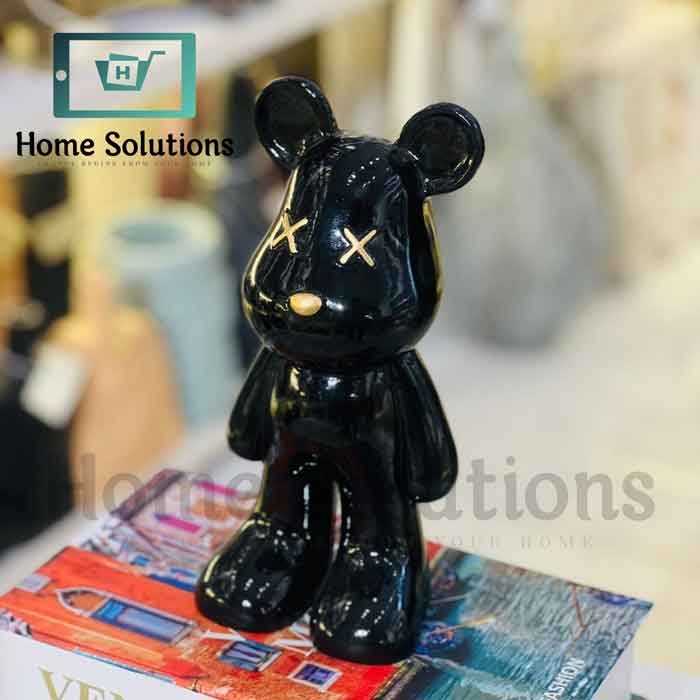 KAWS Bearbrick Style X-Eyes Figurine Abstract Bear Decor