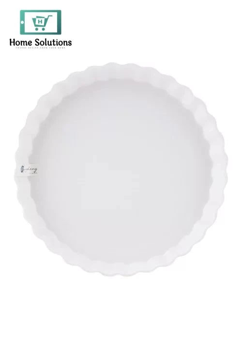 Symphony Quiche Platter – 27 cm Round Ceramic Serving Dish