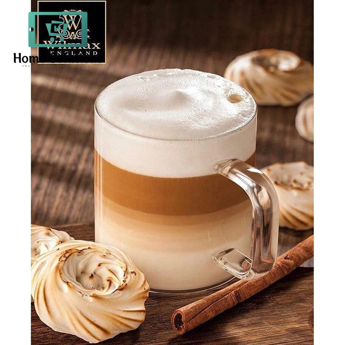 Wilmax Double Wall Thermo Glass Cup – Single Piece | Heat-Resistant Design