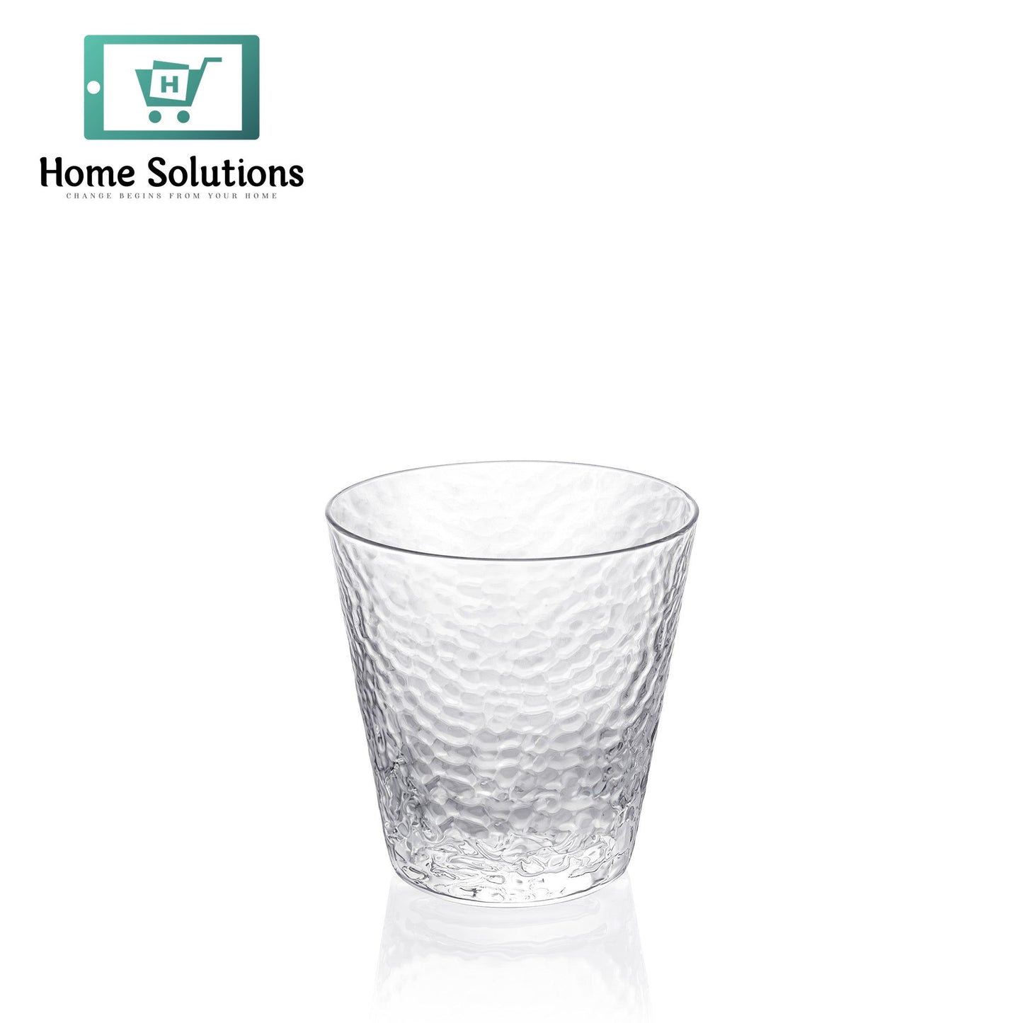 Wilmax Hammered Glass Tumbler – 300 ml (10 fl oz)
