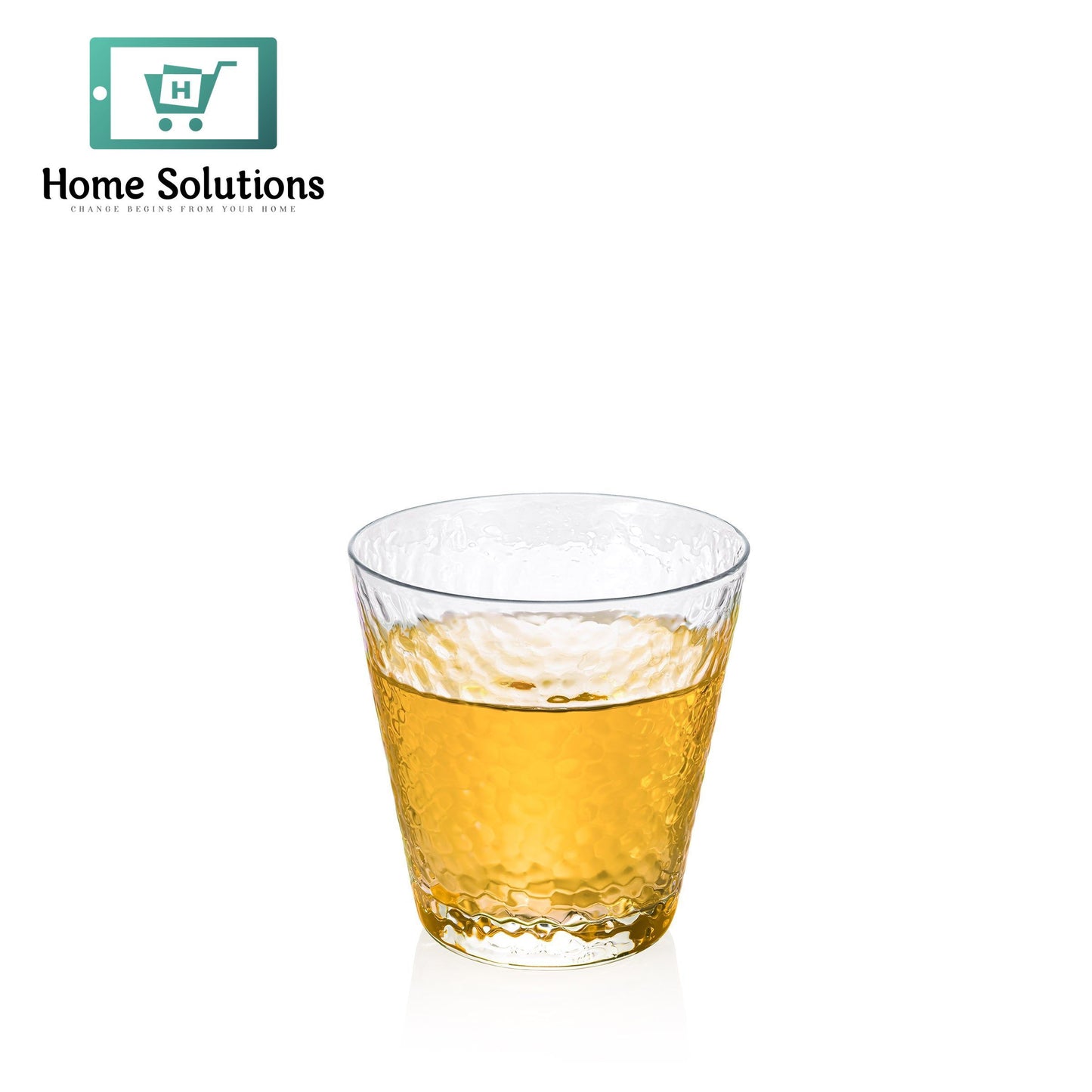 Wilmax Hammered Glass Tumbler – 300 ml (10 fl oz)