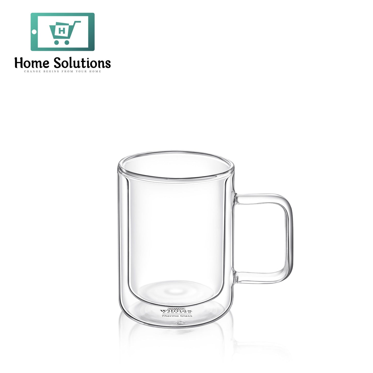 Wilmax Double Wall Glass Cup – 250 ml to 300 ml (Single Piece)