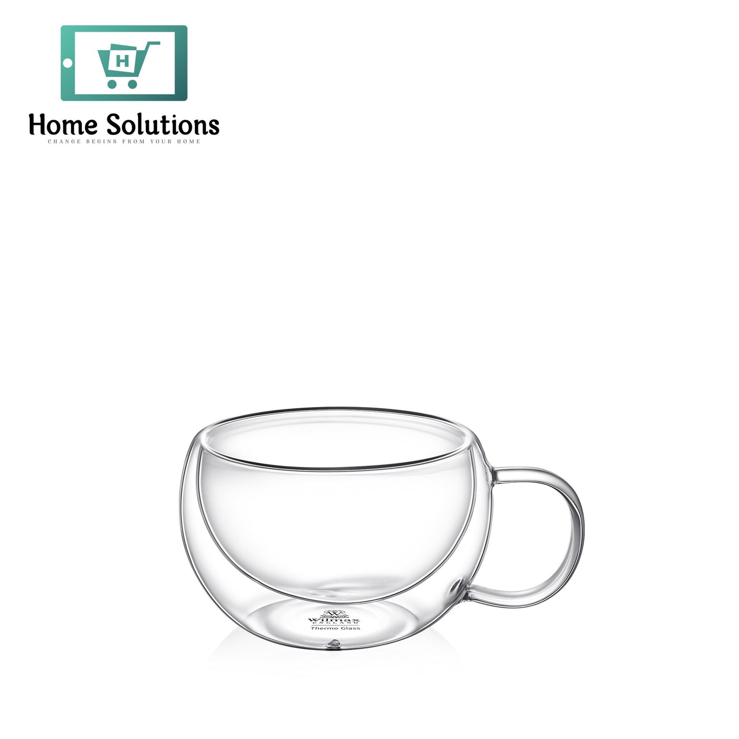 Wilmax Double Wall Thermo Glass Cup | 250 ml - Single Piece