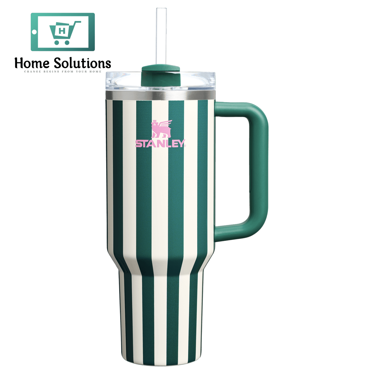 H2.0 FlowState™ Tumbler 40oz – Emerald Cabana Gloss Finish
