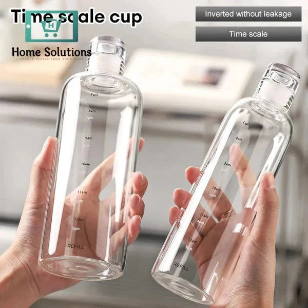 Clear Glass Water Bottle – Leak-Proof & Eco-Friendly for Sports, Fitness & Daily Use