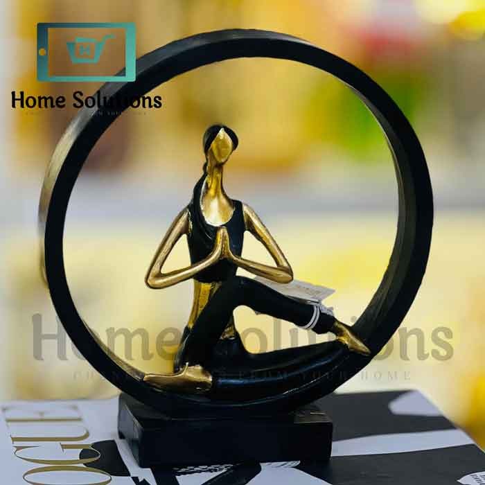 Yoga Posture Showpiece - Lady Figurine Poly Resin Statue