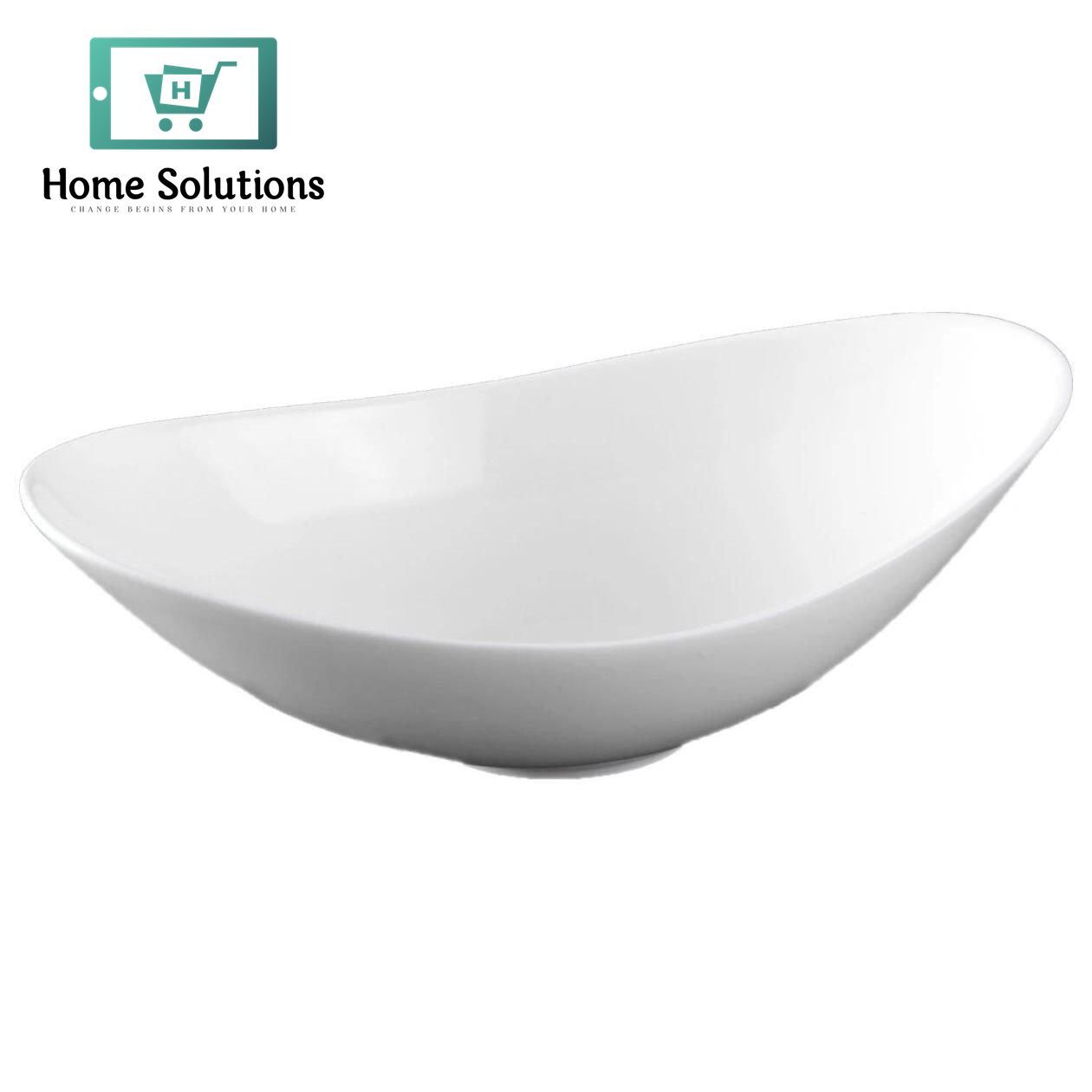 Wilmax England Fine Porcelain Sauce & Dip Dish 10 x 5.5 x 2.75 Inch