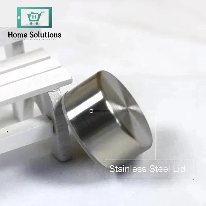 Premium Glass Water Bottle with Stainless Steel Leak-Proof Lid