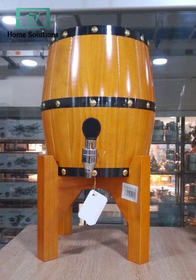 Heritage Old School Wood Barrel Style Stainless Steel Dispenser - 03 Liters
