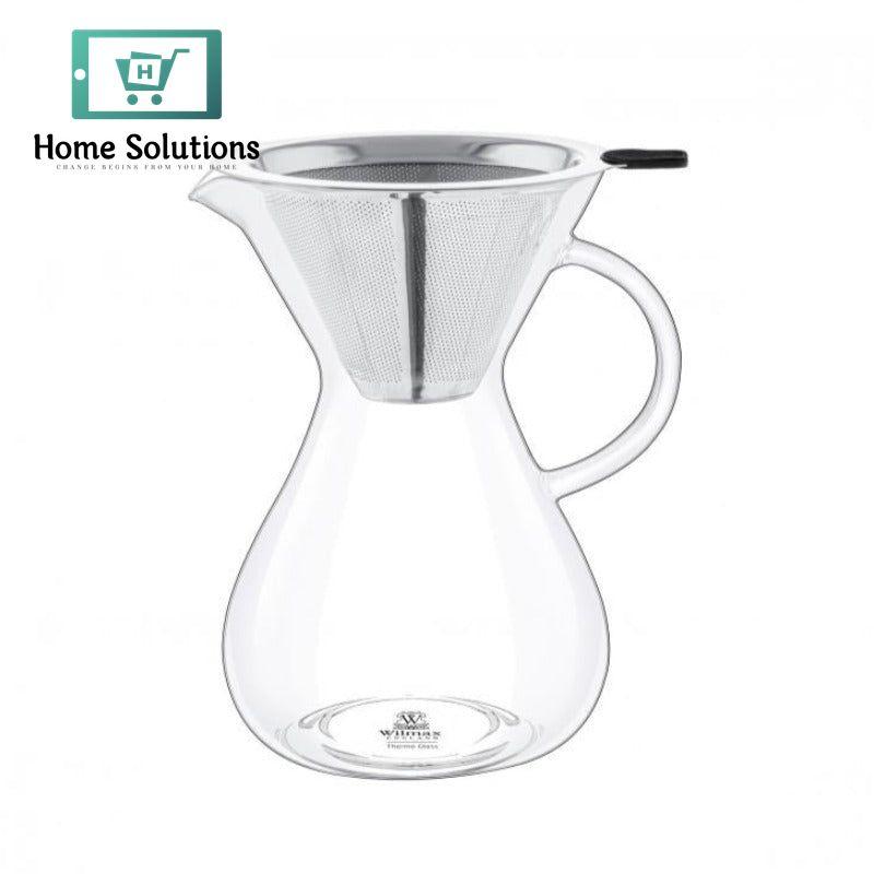 Wilmax England Coffee Decanter With Filter - 24oz